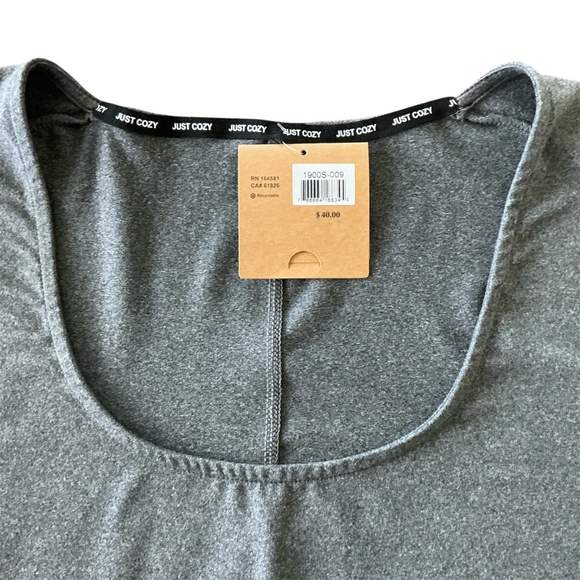 Just Cozy Grey Tunic Top - Picture 4 of 4
